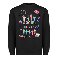 Black social worker Heavyweight Sweatshirt - MaliasSmallBusiness