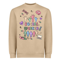 Mushroom social worker Heavyweight Sweatshirt - MaliasSmallBusiness