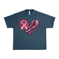 Midnight Navy breast cancer awareness heart Urban Heavy Tee - Jasminsmagicworld