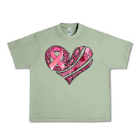 Oil Green breast cancer awareness heart Urban Heavy Tee - Jasminsmagicworld