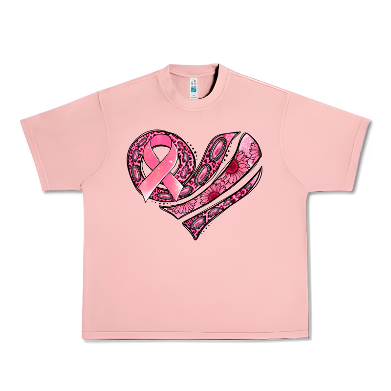 Breast Cancer Awareness Heart Urban Heavy Tee by Jasminsmagicworld | Teevron
