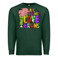 Sports Green All Teacher Love Brains Premium Sweatshirt - texasbilliewilder