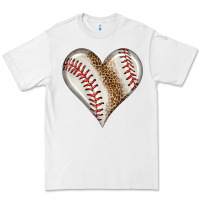 White baseball heart Premium Tee - HRA Design Shop