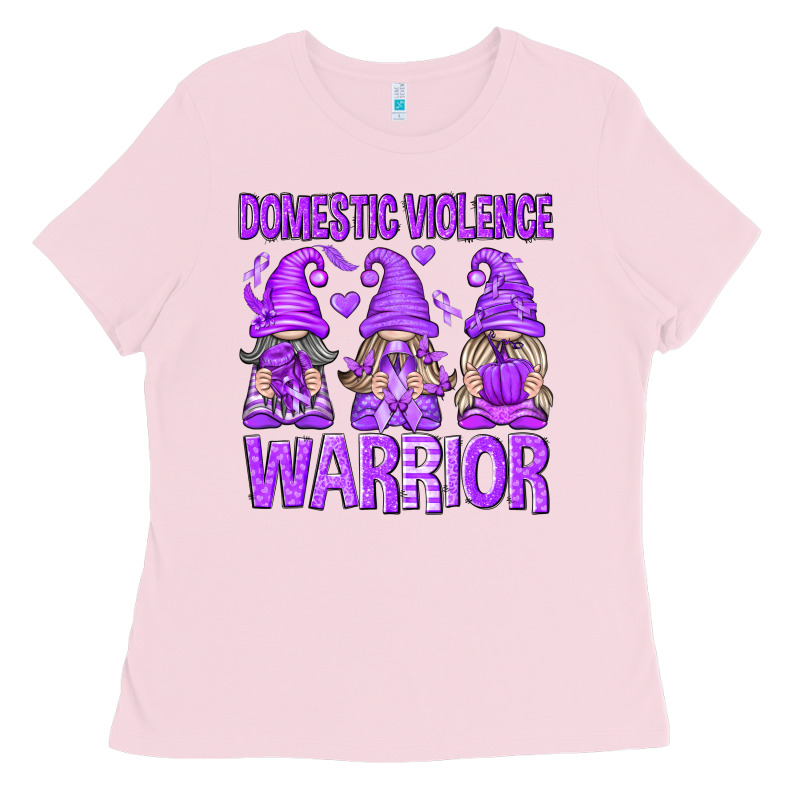 Domestic Violence Warrior Gnomes Ladies Tee by texasbilliewilder | Teevron