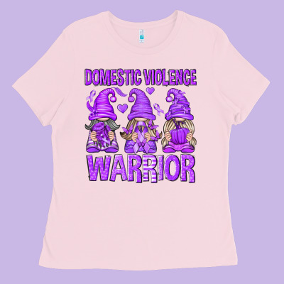 Domestic Violence Warrior Gnomes Ladies Tee Designed By Texasbilliewilder