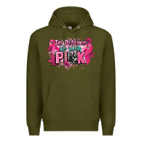Army Green In October we wear pink Cancer Awareness Premium Hoodie - HowdyJamesFarm