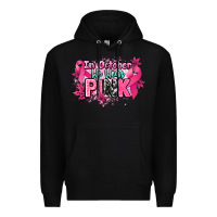 Black In October we wear pink Cancer Awareness Premium Hoodie - HowdyJamesFarm