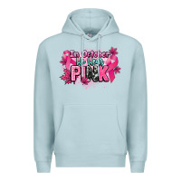 Blue Mist In October we wear pink Cancer Awareness Premium Hoodie - HowdyJamesFarm