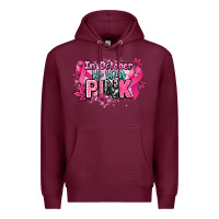 Burgundy In October we wear pink Cancer Awareness Premium Hoodie - HowdyJamesFarm