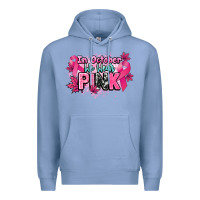 Colony Blue In October we wear pink Cancer Awareness Premium Hoodie - HowdyJamesFarm