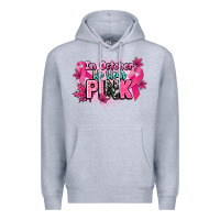 Heather Grey In October we wear pink Cancer Awareness Premium Hoodie - HowdyJamesFarm