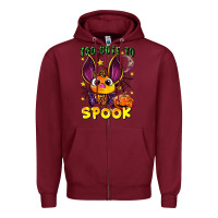 Burgundy too cute to spook Zipper Hoodie - LillyAllenDesigns
