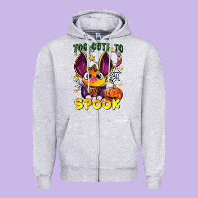 Too Cute To Spook Zipper Hoodie Designed By Lillyallendesigns