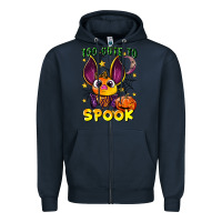 Navy too cute to spook Zipper Hoodie - LillyAllenDesigns