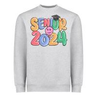 Heather Grey senior 2024 Heavyweight Sweatshirt - MaliasSmallBusiness