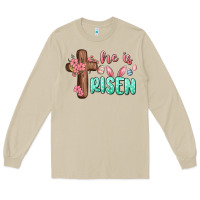 Mushroom he is risen Long Sleeve Tee - MaliasSmallBusiness