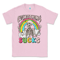 Bubblegum Pink everything sucks Classic Tee - MaliasSmallBusiness