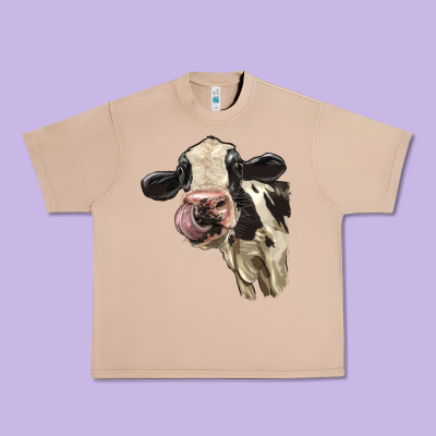 Cute Holstein Heifer Urban Heavy Tee Designed By Lillyallendesigns