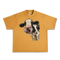 Peanut Butter Cute Holstein Heifer Urban Heavy Tee - LillyAllenDesigns