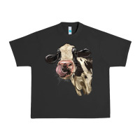 Pigment Black Cute Holstein Heifer Urban Heavy Tee - LillyAllenDesigns