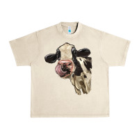 Sandshell Cute Holstein Heifer Urban Heavy Tee - LillyAllenDesigns