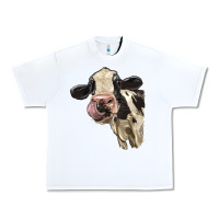 White Cute Holstein Heifer Urban Heavy Tee - LillyAllenDesigns