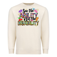 Sandshell see the ability not the disability Premium Sweatshirt - NancyCooperArtShop