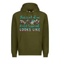 Army Green this is what an awesome dental hygienist looks like Premium Hoodie - JahusDesignShop