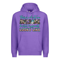 Purple this is what an awesome dental hygienist looks like Premium Hoodie - JahusDesignShop