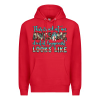 Red this is what an awesome dental hygienist looks like Premium Hoodie - JahusDesignShop