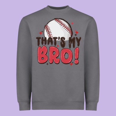 That's My Bro Heavyweight Sweatshirt Designed By Maliassmallbusiness