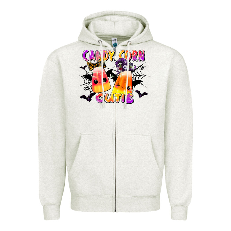 Candy Corn Cute Zipper Hoodie by LillyAllenDesigns | Teevron