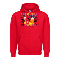 Red candy corn cute Zipper Hoodie - LillyAllenDesigns