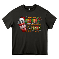 Asphalt Coffee  Jesus Heavy Core Tee - CowhideDigitalArt