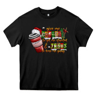 Black Coffee  Jesus Heavy Core Tee - CowhideDigitalArt