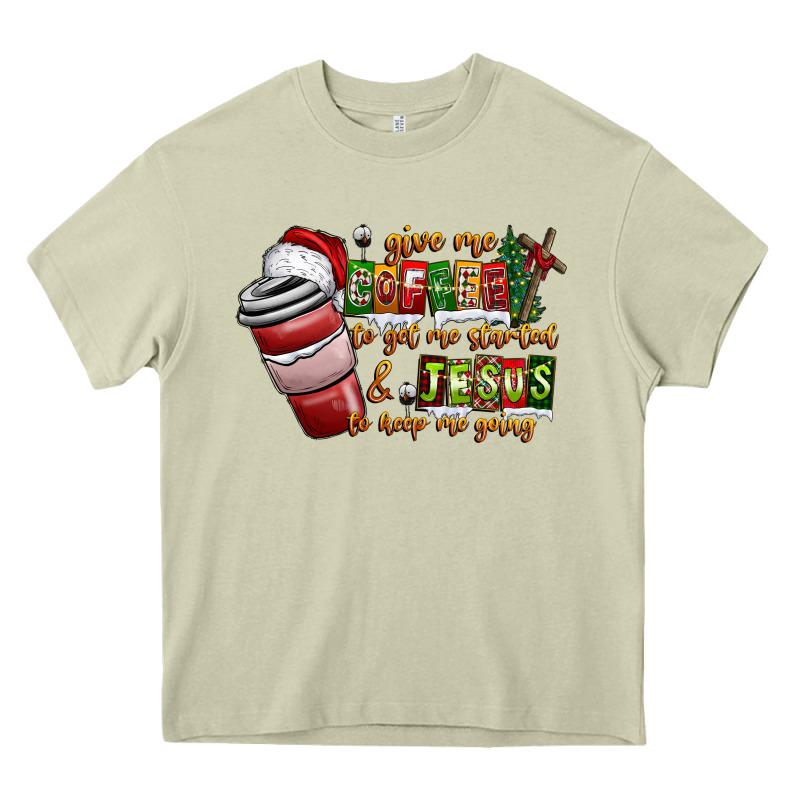 Coffee  Jesus Heavy Core Tee by CowhideDigitalArt | Teevron
