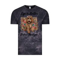 Cloud Black life is better with a maltipoo Vintage Tee - BarkalooDesign