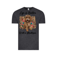 Vintage Black life is better with a maltipoo Vintage Tee - BarkalooDesign