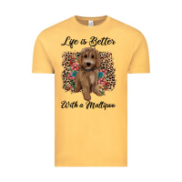 Vintage Mustard life is better with a maltipoo Vintage Tee - BarkalooDesign