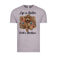 Life Is Better With A Maltipoo Vintage Tee | Teevron