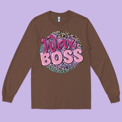 Wax Boss Long Sleeve Tee Designed By Maliassmallbusiness
