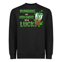 Black iced coffee and luck Heavyweight Sweatshirt - MaliasSmallBusiness