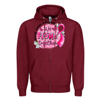 Burgundy breast cancer awareness we fight together Zipper Hoodie - LillyAllenDesigns