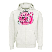 Oatmeal Heather breast cancer awareness we fight together Zipper Hoodie - LillyAllenDesigns
