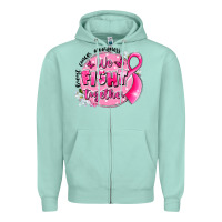 Seafoam breast cancer awareness we fight together Zipper Hoodie - LillyAllenDesigns