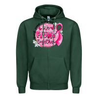 Sports Green breast cancer awareness we fight together Zipper Hoodie - LillyAllenDesigns