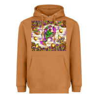 Meerkat Mardi Gras with crab Heavyweight Hoodie - NancyCooperArtShop