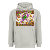 Moon Dust Mardi Gras with crab Heavyweight Hoodie - NancyCooperArtShop
