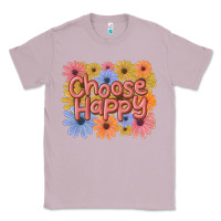 Lilac choose happy Classic Tee - MaliasSmallBusiness