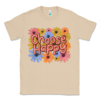 Mushroom choose happy Classic Tee - MaliasSmallBusiness